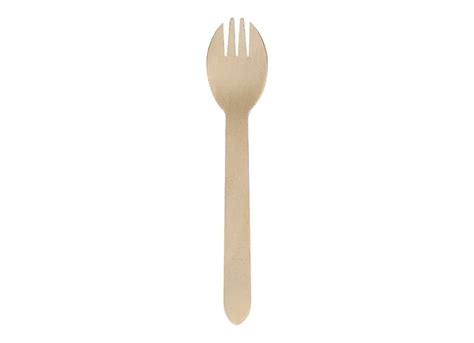 Wooden Spork 160mm 1000 Units Disposable Takeaway Vivo