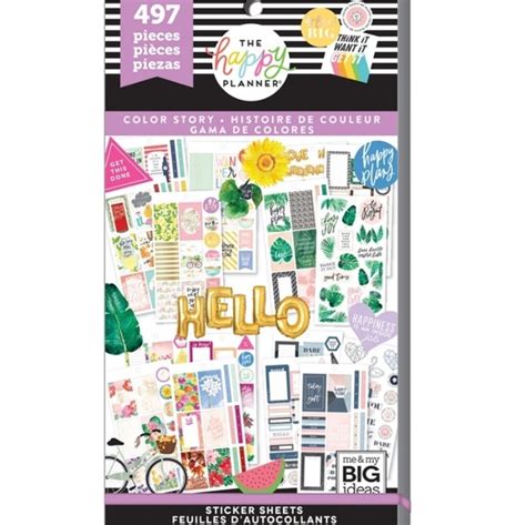 The Happy Planner Accessories Color Story 3 Sticker Book The Happy