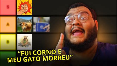 Ranqueando Os Piores Dias Da Minha Vida Youtube