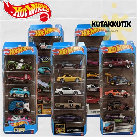 Jual Hot Wheels Gift Set 5 Cars Pack Original Mattel Bisa Pilih Shopee Indonesia