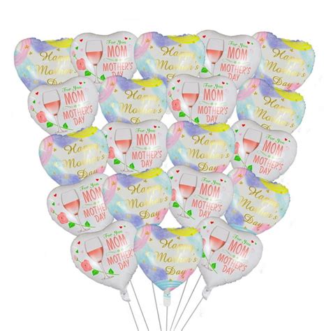 20 Pcs Happy Mothers Day Balloons Party Decorations Supplies 18inch