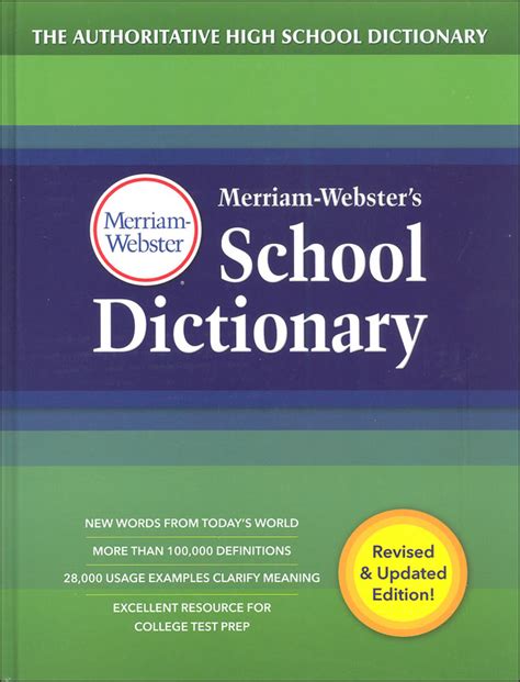 Merriam Websters School Dictionary Merriam Webster 9780877797418