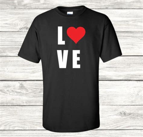 Love T Shirt Heart Tee Love Shirt Love Heart Shirt Love Etsy