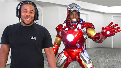 Fanum And Kai Cenat Build Real Life Iron Man Suit Youtube