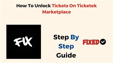 How To Unlock Tickets On Ticketek Marketplace Youtube