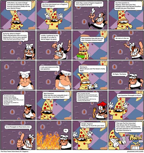 The Pizza Tower Interviews Peppino Comic Studio