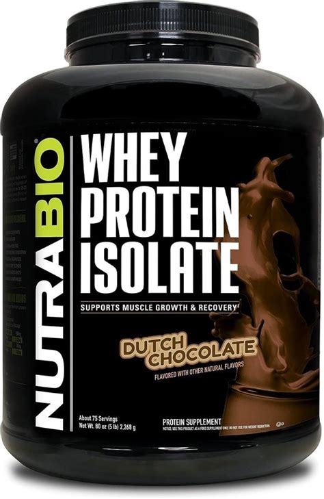 NUTRA BIO Whey Protein Isolate 5 Pounds