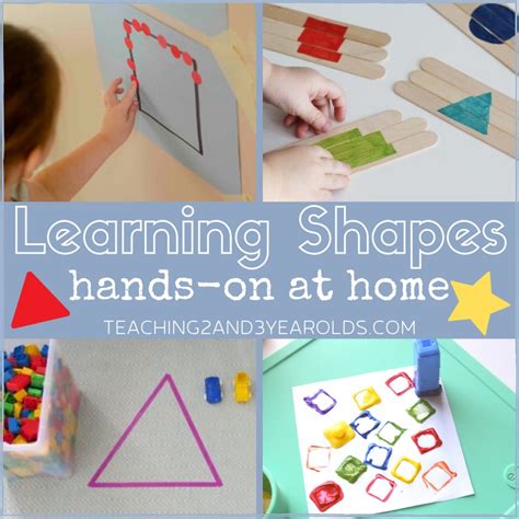 Learning Shapes at Home with Hands-On Activities