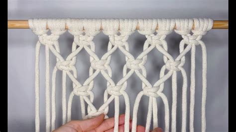 DIY Macrame 3 Patterns Using Alternating Square Knots Macrame