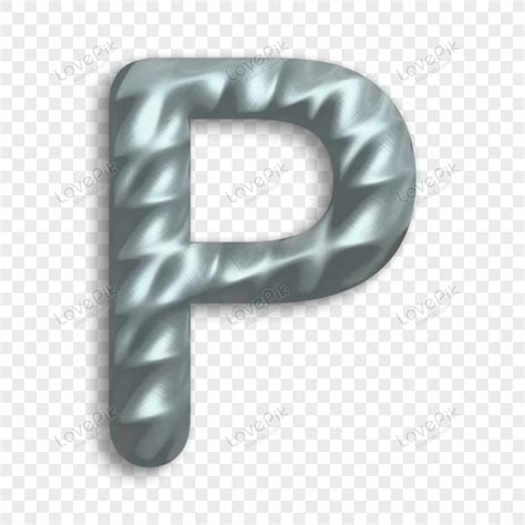 Zinc Spade Pattern 3d Letter P Alphabet Fonts Font Mockup Typography