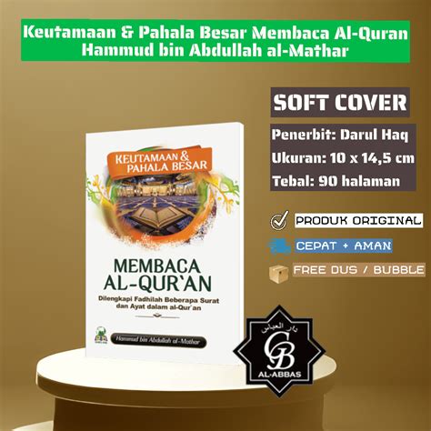 Jual Keutamaan And Pahala Besar Membaca Al Quran Darul Haq Shopee