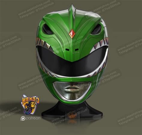 Green Ranger Helmet V2 » 3D print model Download free