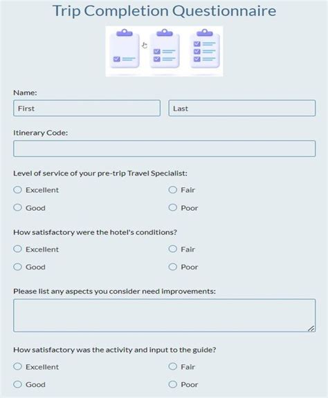 Travel Inquiry Form Template Free 123FormBuilder