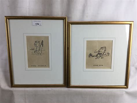 Lot 178 Bill Belcher B1923 Pair Of Pen And Ink