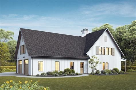 4 Bed Barndominium Style Modern Farmhouse Plan With Main Level Master 270063af Architectural