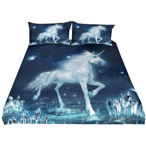 Parures De Lit Enfant Licorne Ciel Galaxie Licorne R Ve Cristal Voler