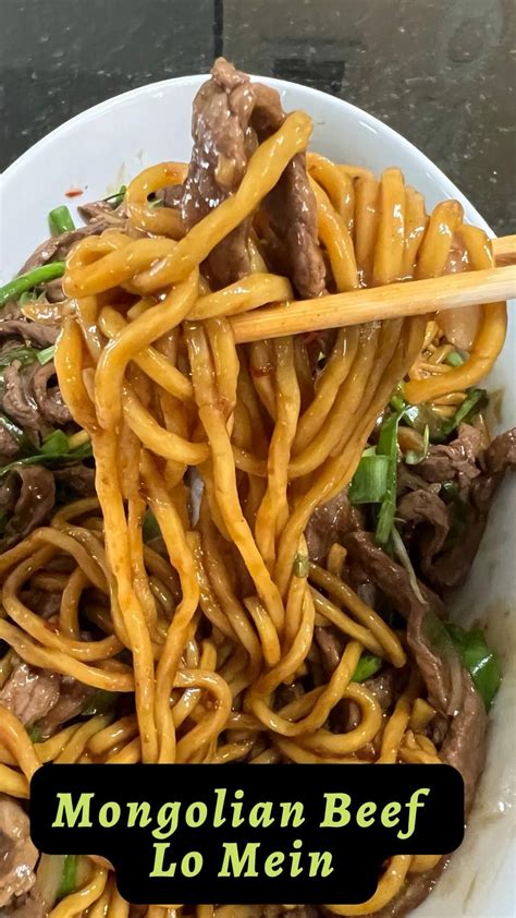 Mongolian Beef Lo Mein Is A Quick Easy Tasty Beef Noodle Dish Artofit