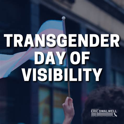 Rep Eric Swalwell On Twitter Transgender Visibility Day Today