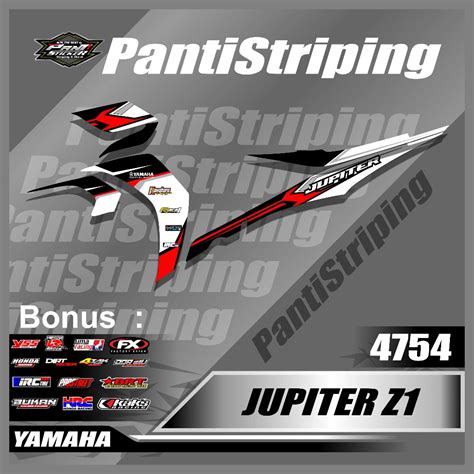 Jupiter Z1 Motorcycle Striping Sticker Striping Motorcycle Sticker List