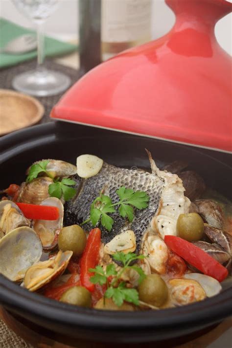 Acqua Pazza Of Sea Bass Stock Image Image Of Meal Necked 80589717