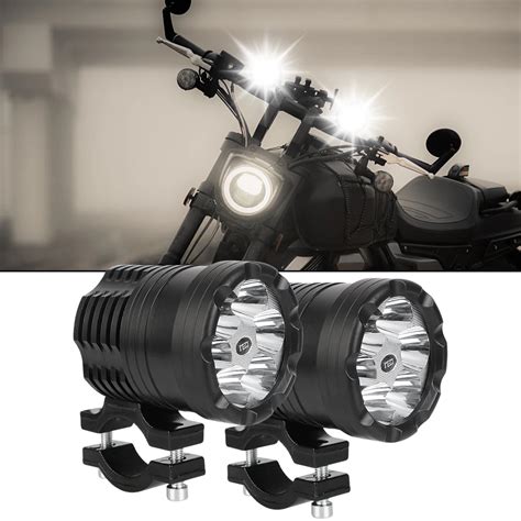 Montagem Do Farol Led Para Motocicleta L Mpada De Condu O Nevoeiro