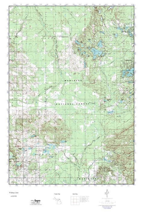 Mytopo Walkup Lake Michigan Usgs Quad Topo Map