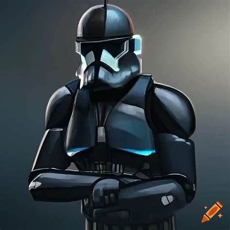 Symmetrical Design Of A Clone Trooper In Futuristic Armor