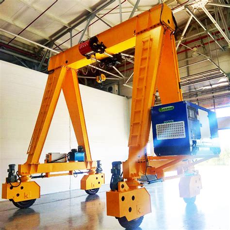 Rtg Type Rubber Tyred Mobile Gantry Crane