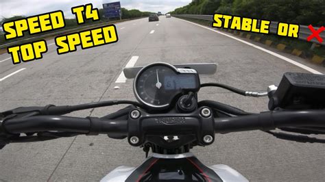 Triumph Speed T4 Top Speed Acceleration High Speed Stability Test