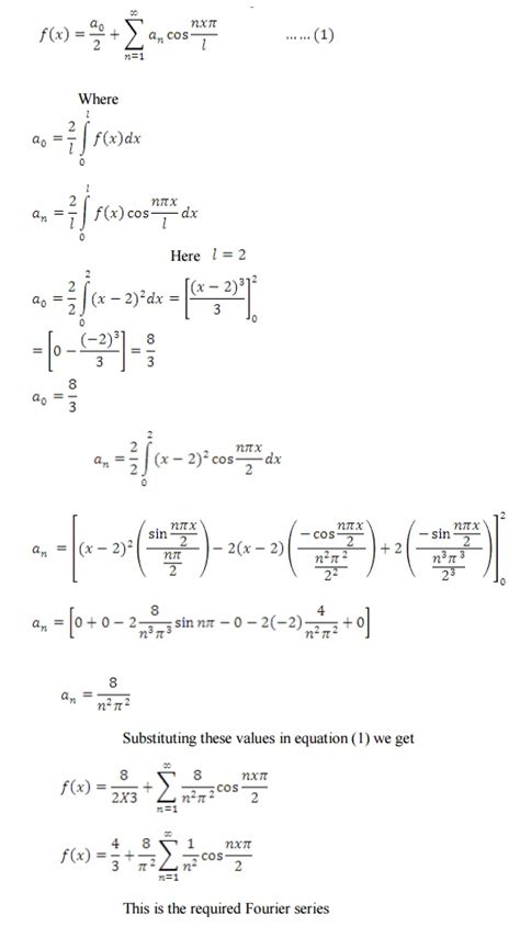 Important Questions And Answers Fourier Series