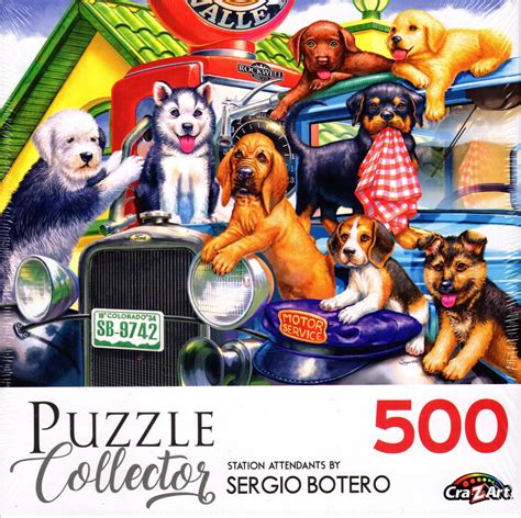 Puzzle Collector Piece Puzzle Station Attendants By Sergio Botero