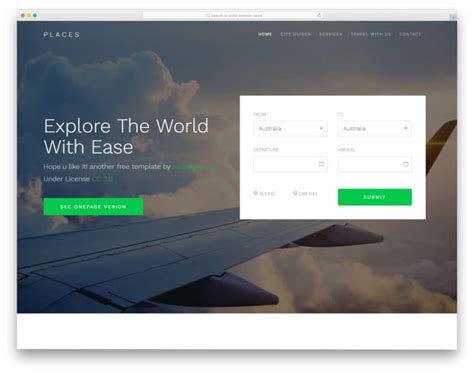 Free Travel Agency Website Templates With Premium Features