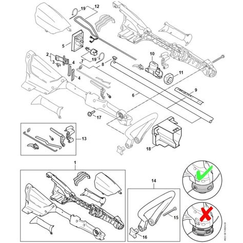 Handle Housing For Stihl Fsa 57 Cordless Brushcutter Lands Engineers