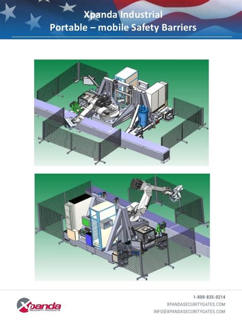 Xpanda industrial portable mobile safety barriers