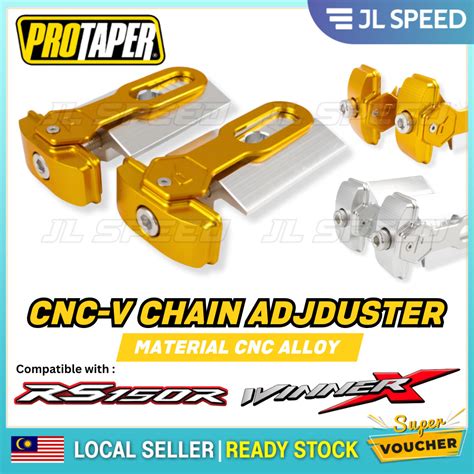 Protaper Cnc V Chain Adjuster โลหะผสม Cnc Ejas Rantai ชุด Y15 Y15zr Y15 Zr Rs150 Rs150r Rs 150