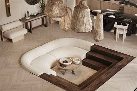 Wabi Sabi Living room on Behance