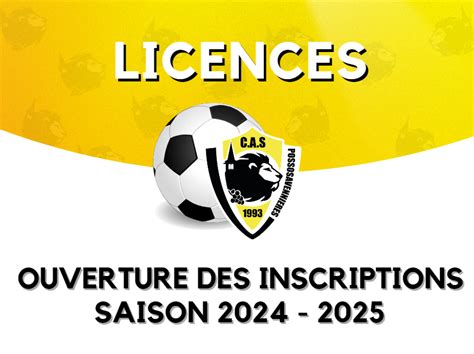 Actualité Licences Saison 2024 2025 Le Top Départ Club