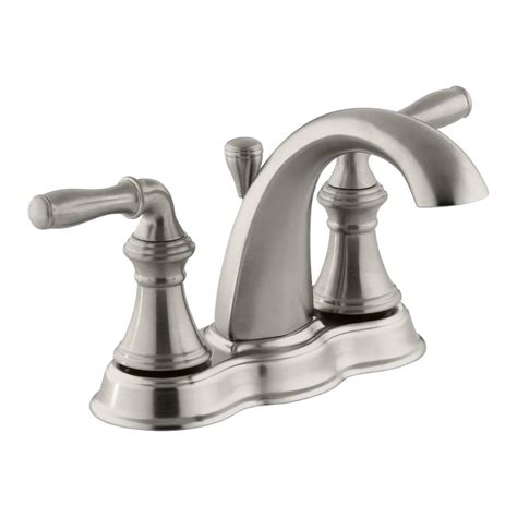 Kohler Devonshire 4 In Centerset 2 Handle Mid Arc Water Saving Bathroom Faucet In Vibrant