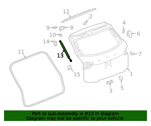 Rear Power Liftgate Actuator Gm Parts Center