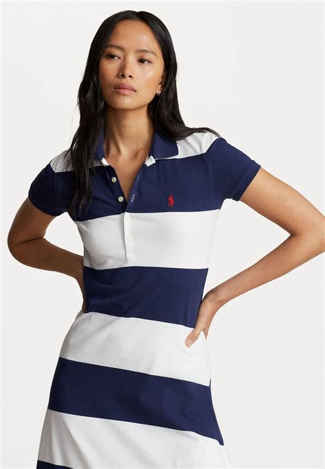 Polo Ralph Lauren Short Sleeve Day Dress Rochie De Zi Cruise Navy