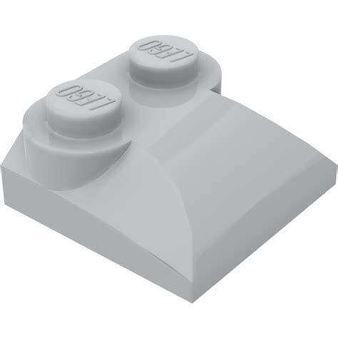 Lego Medium Stone Gray Slope X Curved With Curved End