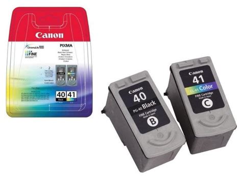 Комплект картриджей Canon PG 40 CL 41 0615B043 голубой пурпурный