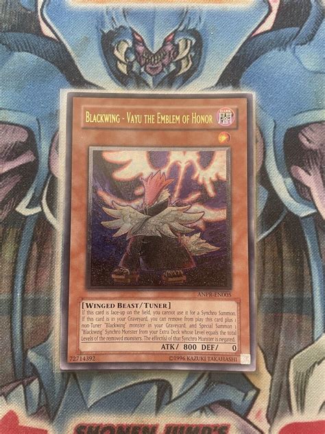 Yu Gi Oh Tcg Blackwing Vayu The Emblem Of Honor Ultimate Rare Lp