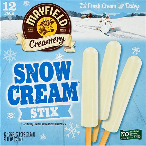 Snow Cream® Stix 12 Pk Mayfield Dairy Farms®