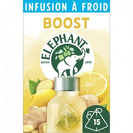 Elephant Infusion Froid Boost Gingembre Citron X G