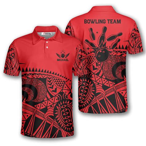 Red Supreme Custom Bowling Shirts For Men Primesty