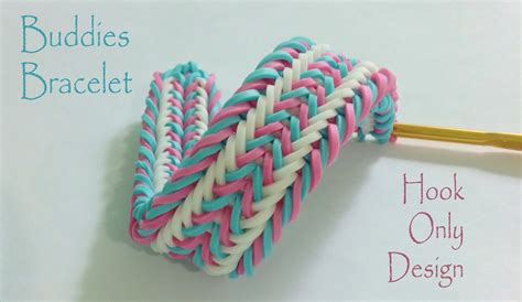 Buddies Bracelet Hook Only Design Rainbow Loom Bracelets Easy