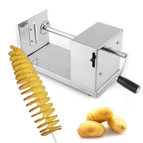 Guangzwtli Perfectly Spiralized Spiral Potato Slicer Manual Tornado