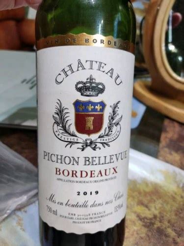 Ch Teau Pichon Bellevue Bordeaux Rouge Vivino Us