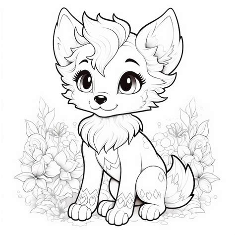 Premium Photo | Cute and Easy Animal Coloring Pages for Kids A Fun Way ...